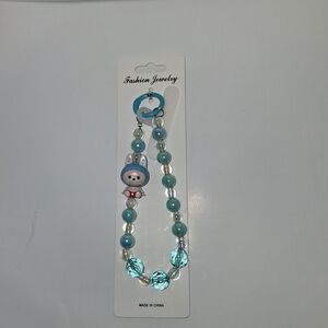 Fashion Jewelry Blue Wristlet Strap For Phone